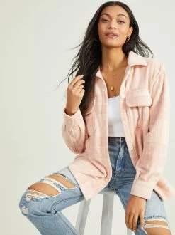 Best Sale ???? Altar'D State River Fleece Plaid Shacket ????