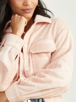 Best Sale ???? Altar'D State River Fleece Plaid Shacket ???? -Altar'd State - shop 000864 PJ231163A LIGHT PINK 03