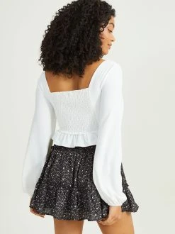 Coupon ???? Altar'D State June Ruffle Hem Top ???? -Altar'd State - shop 000866 BE21710LSB 23 OFF WHITE 02