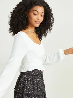 Coupon ???? Altar'D State June Ruffle Hem Top ???? -Altar'd State - shop 000866 BE21710LSB 23 OFF WHITE 03