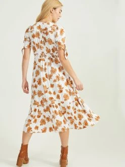 Hot Sale ???? Altar'D State Sam Floral Midi ???? Dress ⌛ -Altar'd State - shop 000866 BE54560 S23 WHITE BROWN 04