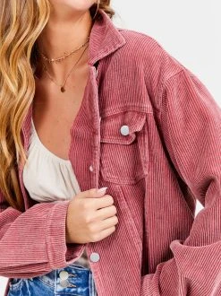 Top 10 ???? Altar'D State Brienne Corduroy Shacket ⭐ -Altar'd State - shop 001163 J24171 01B APPLE BUTTER 04