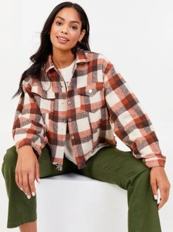 Altar'd State - shop 25 Top 10 ???? Altar'D State Noelle Shacket ❤️