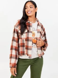 Top 10 ???? Altar'D State Noelle Shacket ❤️ -Altar'd State - shop 001163 J24171 05A TAUPE RUST 04