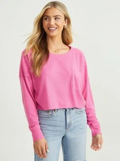 Hot Sale ???? Altar'D State Sandra Thermal Crop Top ???? -Altar'd State - shop 001885 HA44906C HOT PINK 03