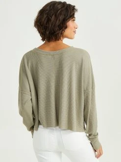 Deals ???? Altar'D State Sandra Thermal Crop Top ???? -Altar'd State - shop 001885 HA44906C OLIVE 02