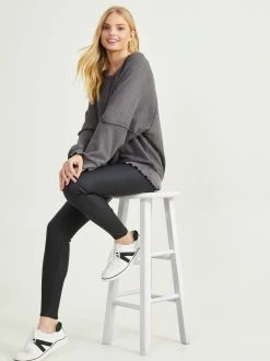 Discount ⌛ Altar'D State Lucy Thermal Top ???? -Altar'd State - shop 001890 A1943K652JI WASHED BLACK 03