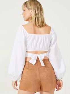 Promo ???? Altar'D State Pollie Crop Top ???? -Altar'd State - shop 001890 B1110W073JD WHITE 03