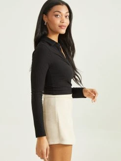 Hot Sale ???? Altar'D State Tara Polo Top ???? -Altar'd State - shop 002070 RE10879 BLACK 02