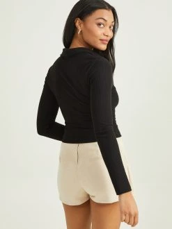 Hot Sale ???? Altar'D State Tara Polo Top ???? -Altar'd State - shop 002070 RE10879 BLACK 03