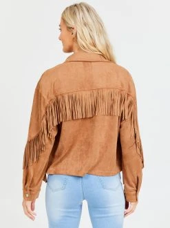Flash Sale ???? Altar'D State Suede Fringe Shacket ???? -Altar'd State - shop 004038 H14684 BROWN 03