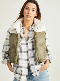 Discount ???? Altar'D State Julia Fur Puffer Vest ????