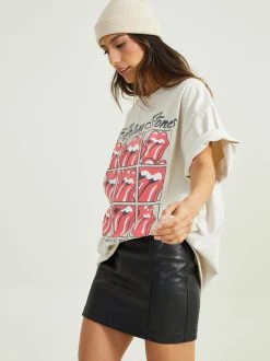 Flash Sale ???? Altar'D State Rolling Stones Graphic Tee ✔️ 6 Flash Sale ???? Altar'D State Rolling Stones Graphic Tee ✔️ -Altar'd State - shop 004102 31279882 TAN 02