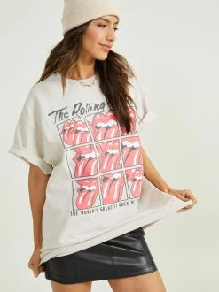 Flash Sale ???? Altar'D State Rolling Stones Graphic Tee ✔️ 7 Flash Sale ???? Altar'D State Rolling Stones Graphic Tee ✔️ -Altar'd State - shop 004102 31279882 TAN 03